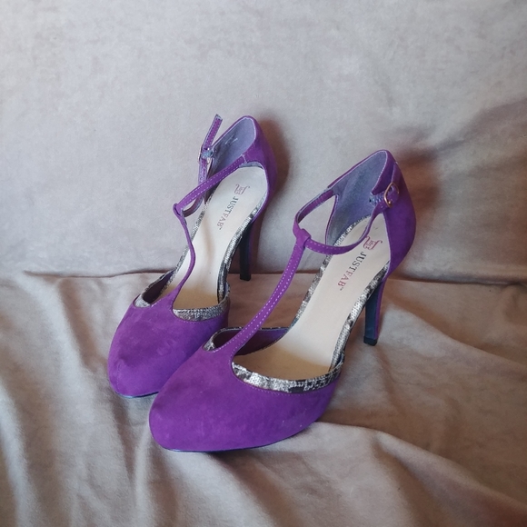 Faux Snake Skin Pumps Heels Size 